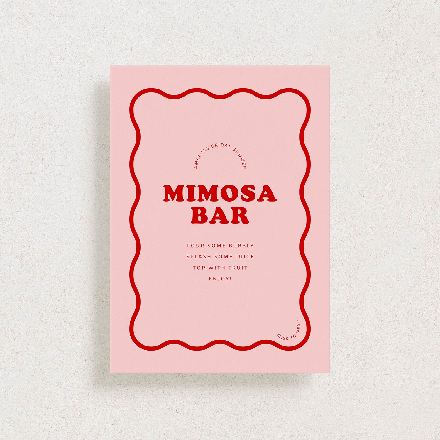 Mimosa Bar Sign - Sweet Thing