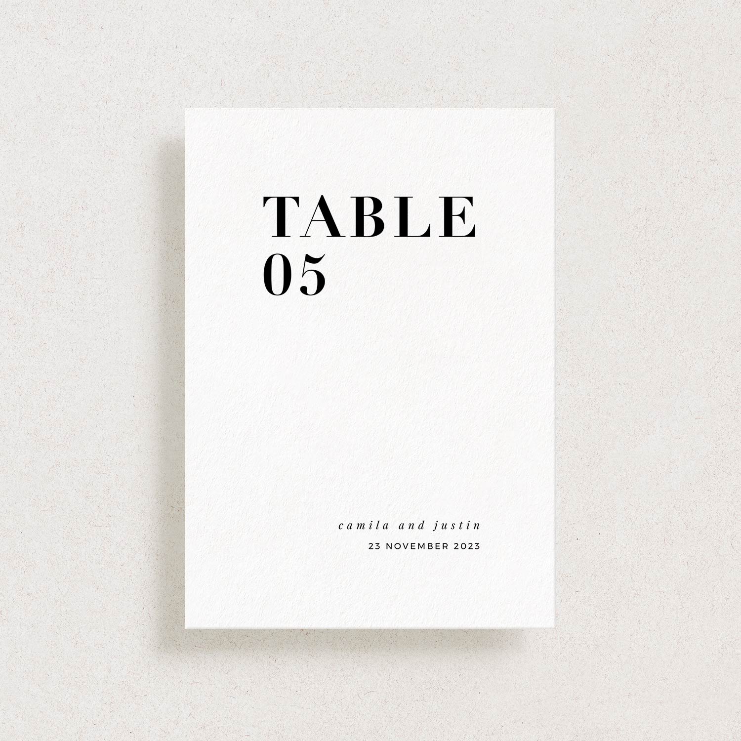Editable Table Numbers, WEEKEND IN PARIS