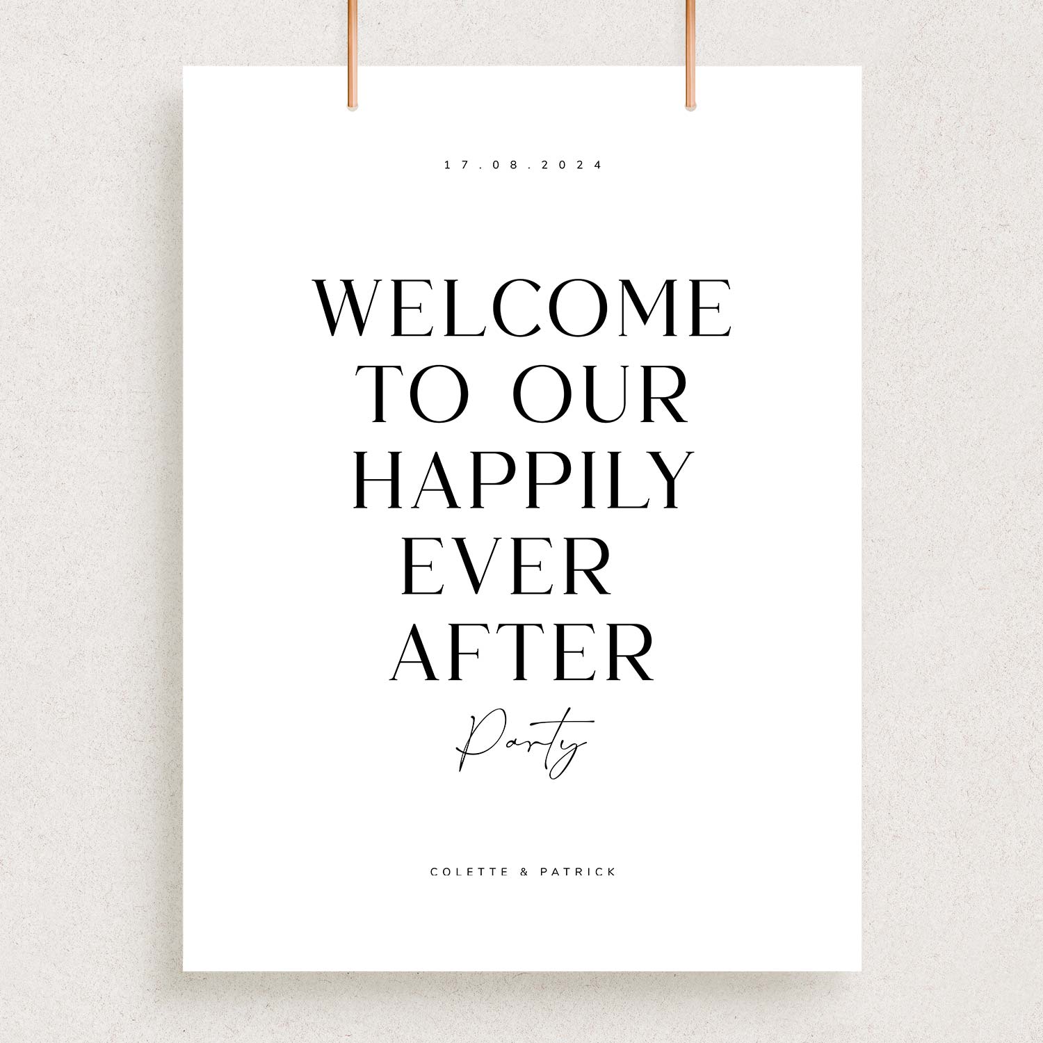 Happily Ever After Welcome Sign, BELOVED