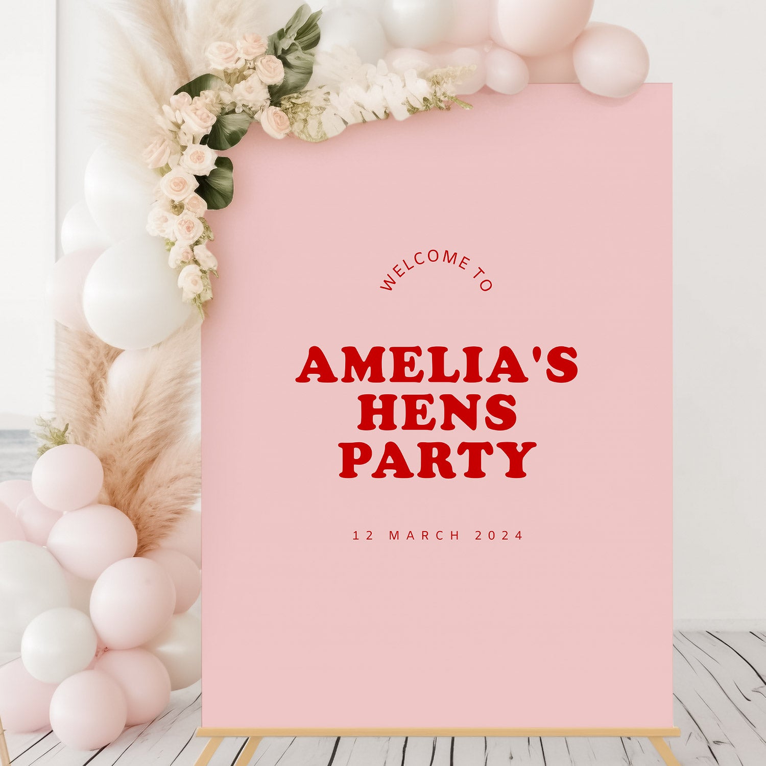 Hens Welcome Sign Template, Sweet Thing