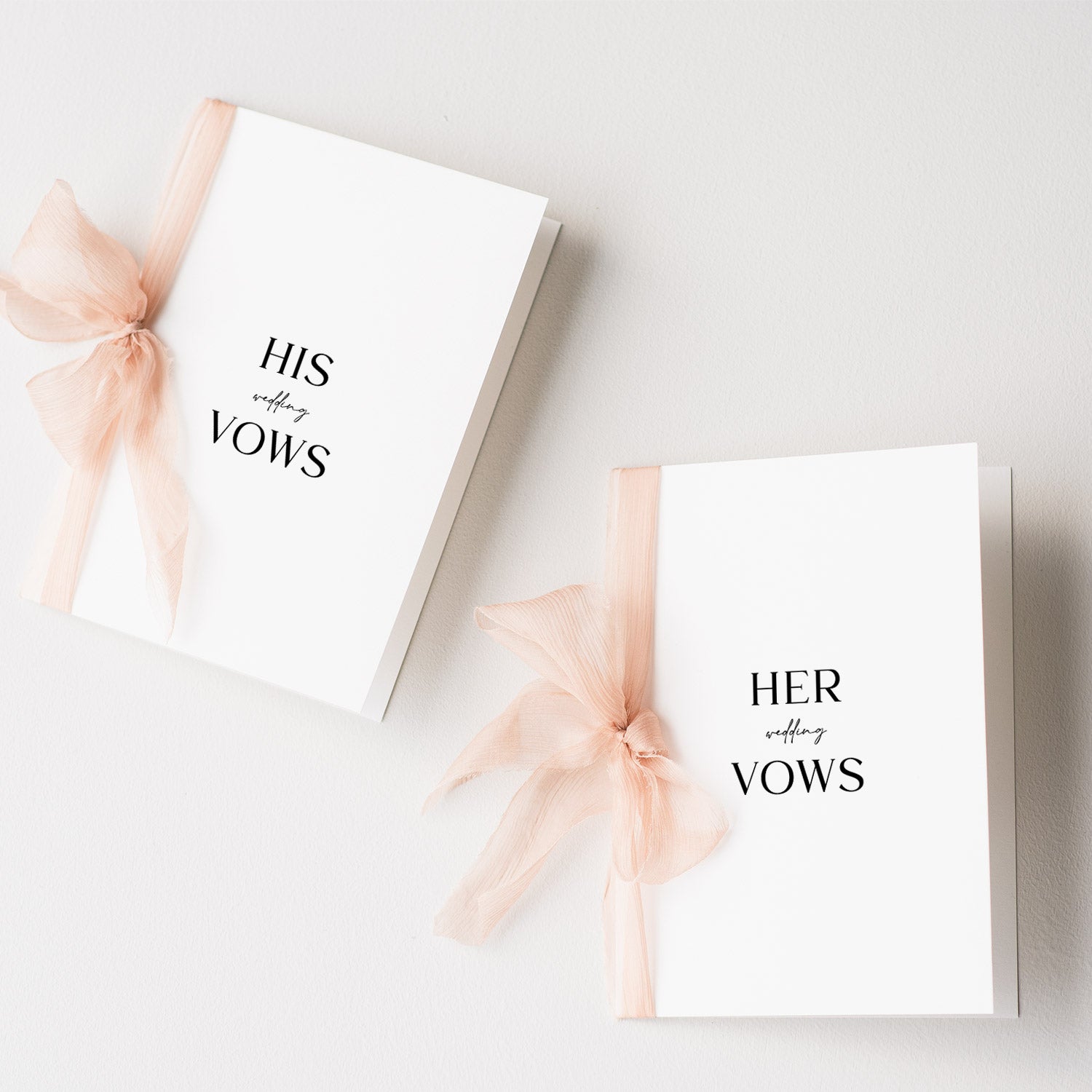 His and Hers Wedding Vows Booklet Template, BELOVED