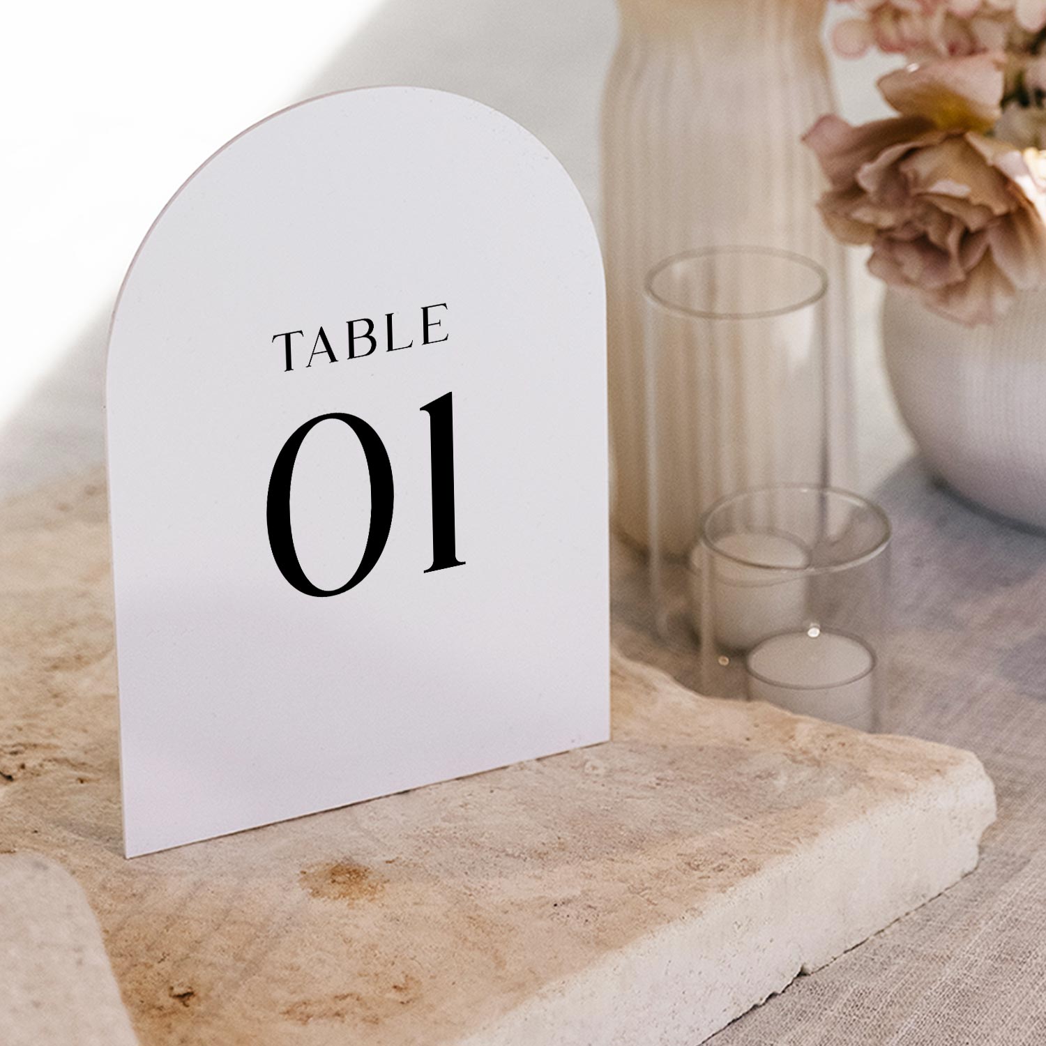 Modern Arch Table Numbers, BELOVED