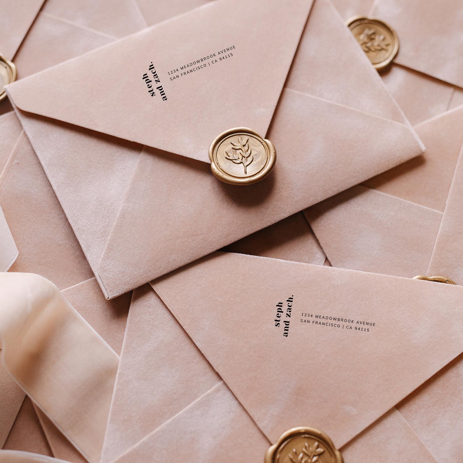 Modern Return Envelope Templates, BOLD LOVE