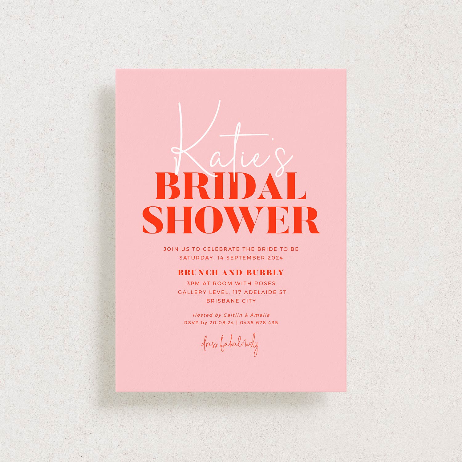 Bridal Shower Invitation - Flirty