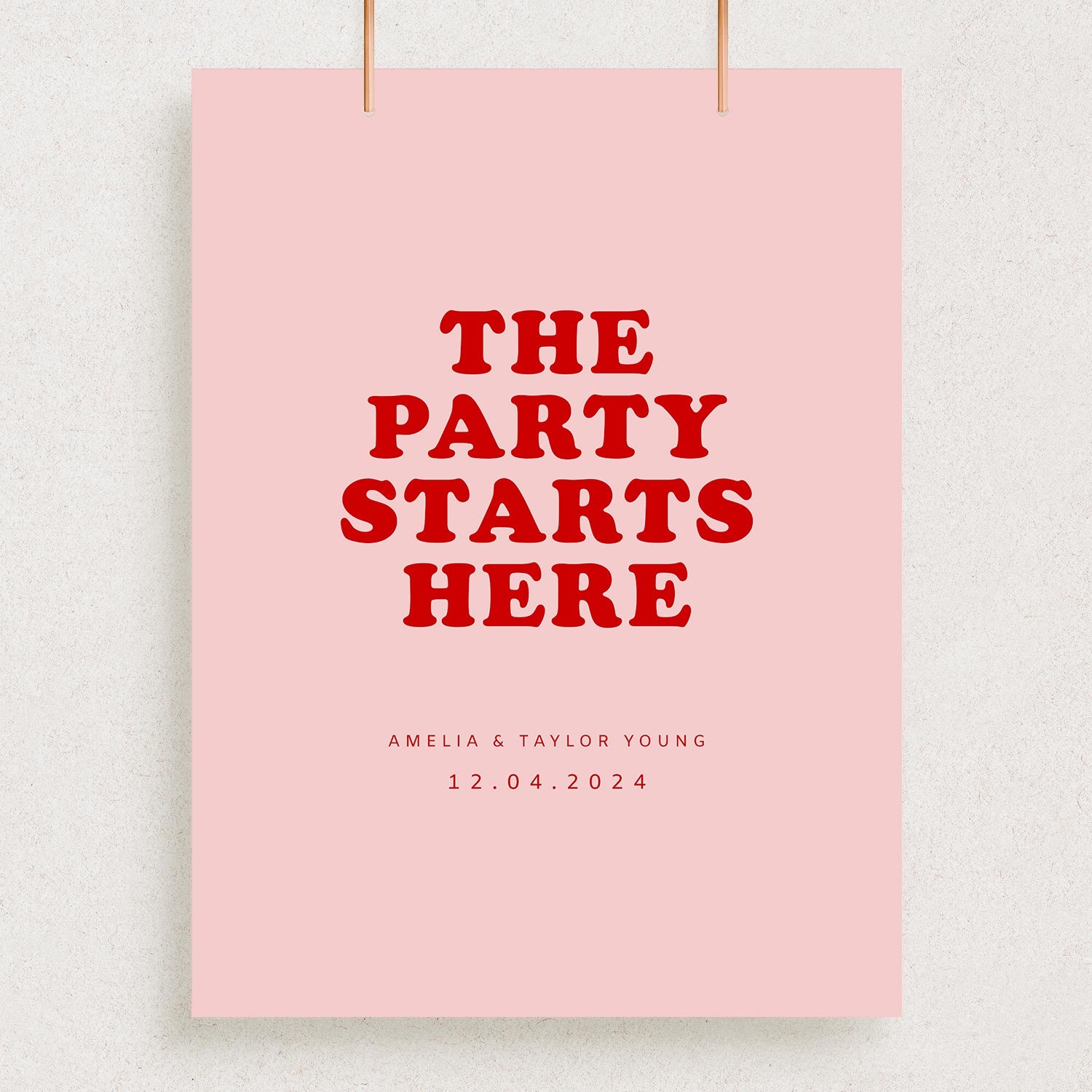 The Party Starts Here Sign, Sweet Thing