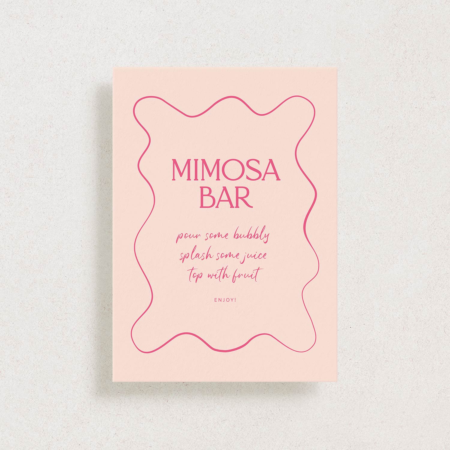 Wavy Mimosa Bar Sign Download, ADORE
