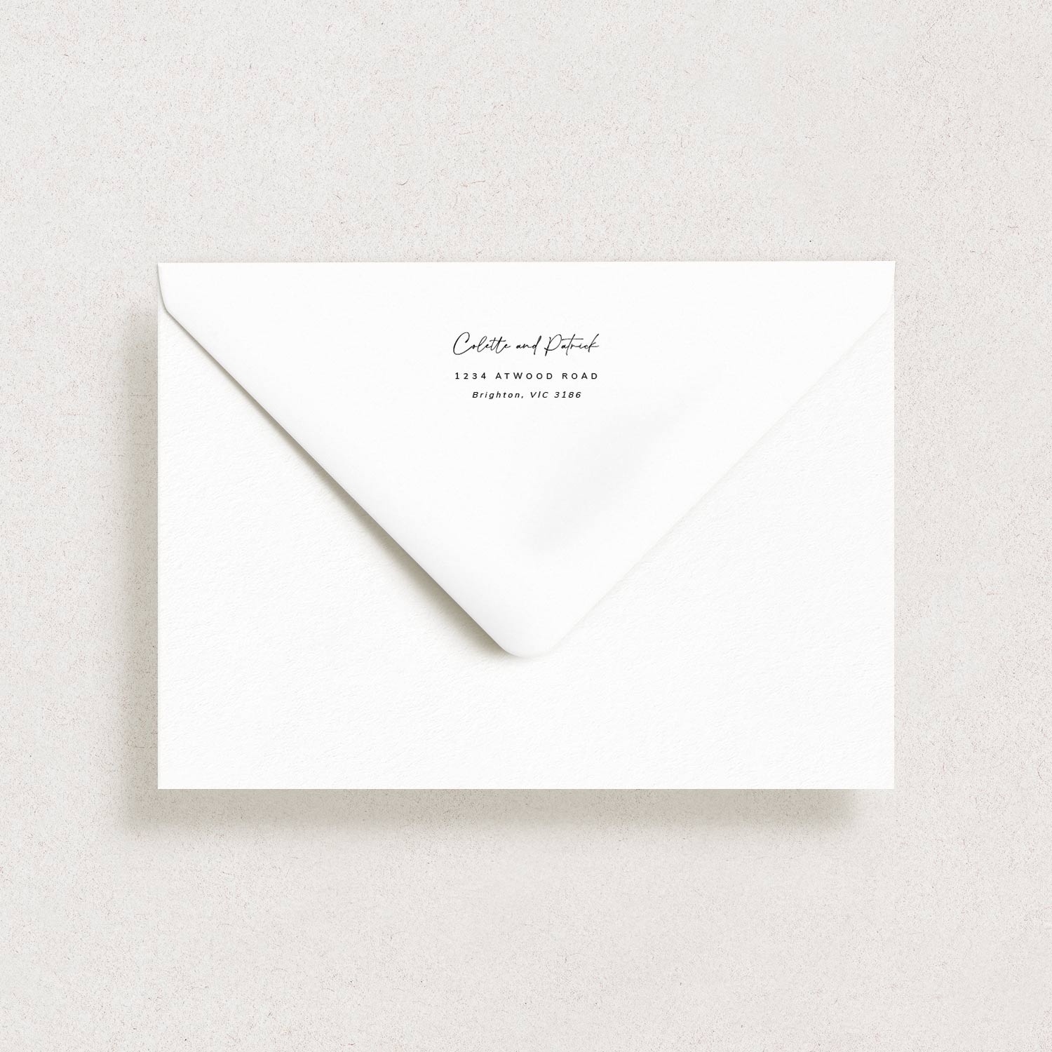 Wedding Envelope Return Address, BELOVED