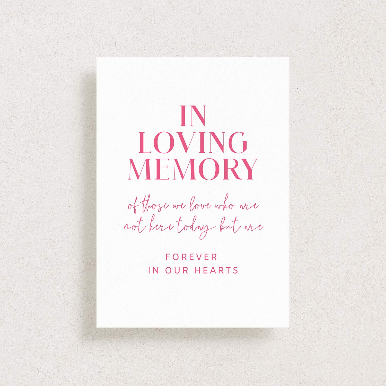 Wedding Memory Sign, PRETTY IN PINK