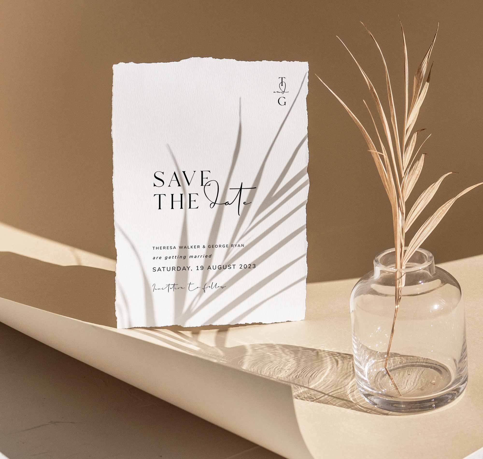 THERESA Save The Date Card Printable Template